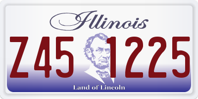 IL license plate Z451225