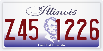 IL license plate Z451226