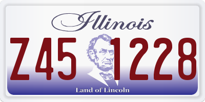 IL license plate Z451228