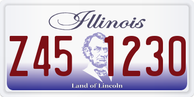 IL license plate Z451230