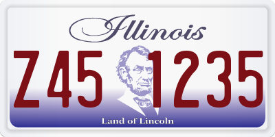 IL license plate Z451235