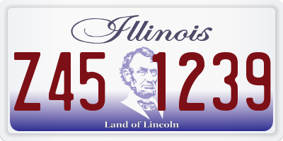 IL license plate Z451239