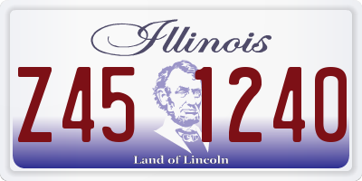 IL license plate Z451240