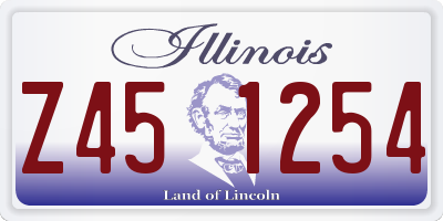 IL license plate Z451254