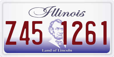 IL license plate Z451261