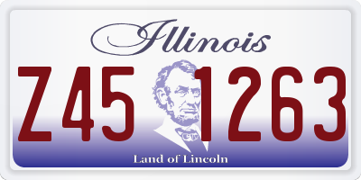 IL license plate Z451263