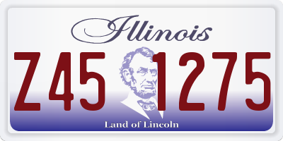 IL license plate Z451275