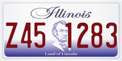 IL license plate Z451283