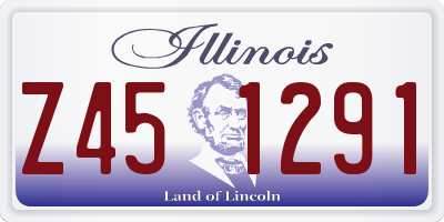 IL license plate Z451291