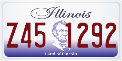 IL license plate Z451292