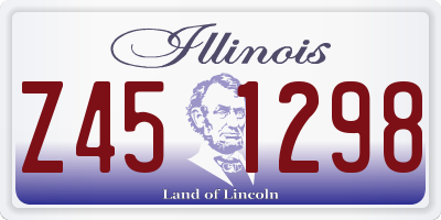 IL license plate Z451298