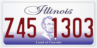 IL license plate Z451303