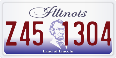 IL license plate Z451304