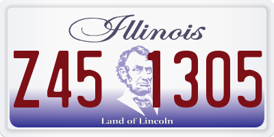 IL license plate Z451305