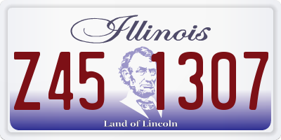 IL license plate Z451307