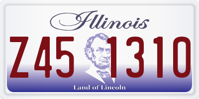 IL license plate Z451310
