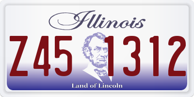 IL license plate Z451312