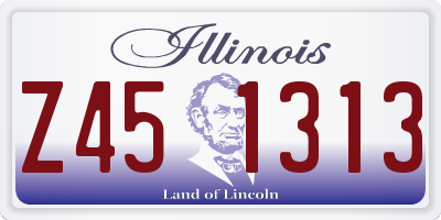 IL license plate Z451313