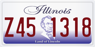 IL license plate Z451318