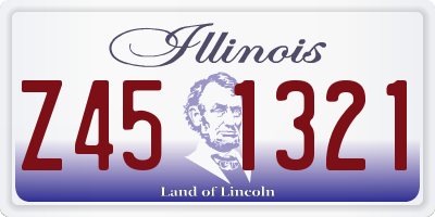 IL license plate Z451321