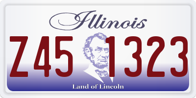 IL license plate Z451323