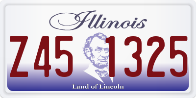 IL license plate Z451325