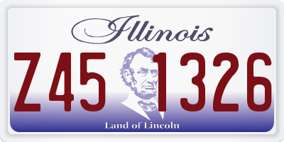 IL license plate Z451326