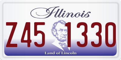IL license plate Z451330