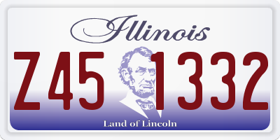 IL license plate Z451332