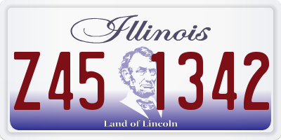IL license plate Z451342