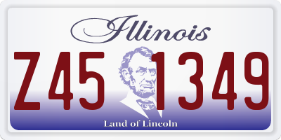 IL license plate Z451349