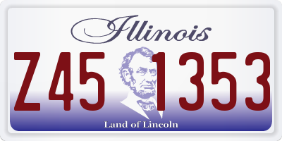 IL license plate Z451353