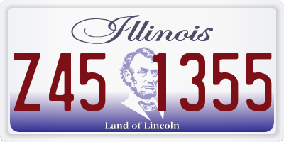 IL license plate Z451355