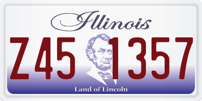 IL license plate Z451357