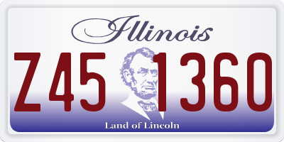 IL license plate Z451360