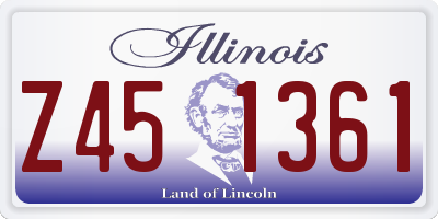 IL license plate Z451361