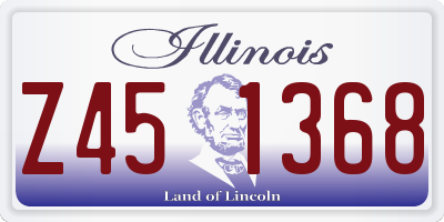 IL license plate Z451368