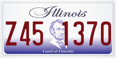 IL license plate Z451370
