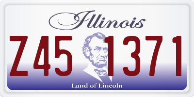 IL license plate Z451371