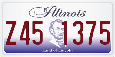 IL license plate Z451375