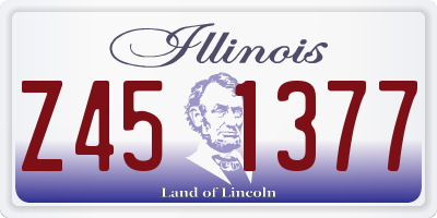 IL license plate Z451377
