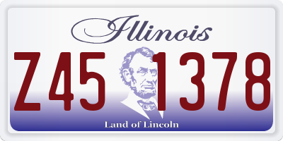 IL license plate Z451378