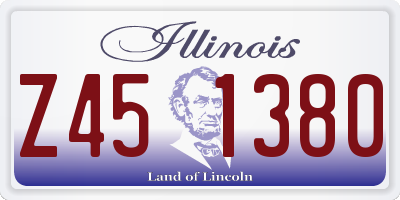 IL license plate Z451380