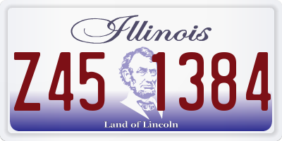 IL license plate Z451384