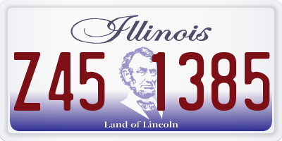 IL license plate Z451385