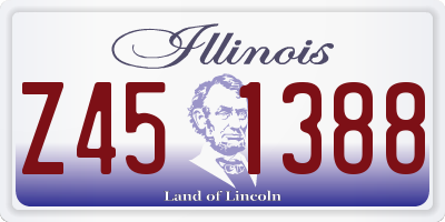 IL license plate Z451388