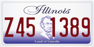IL license plate Z451389
