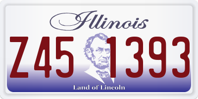 IL license plate Z451393