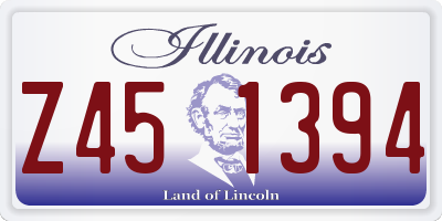IL license plate Z451394