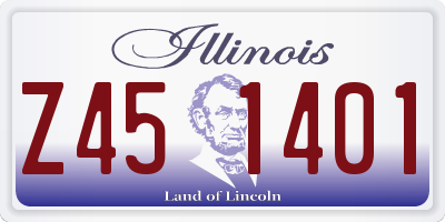IL license plate Z451401
